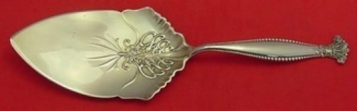 Sandringham Shiebler Sterling Silver Pie Server 9.5 Inch Flat Handle (1 of 1)