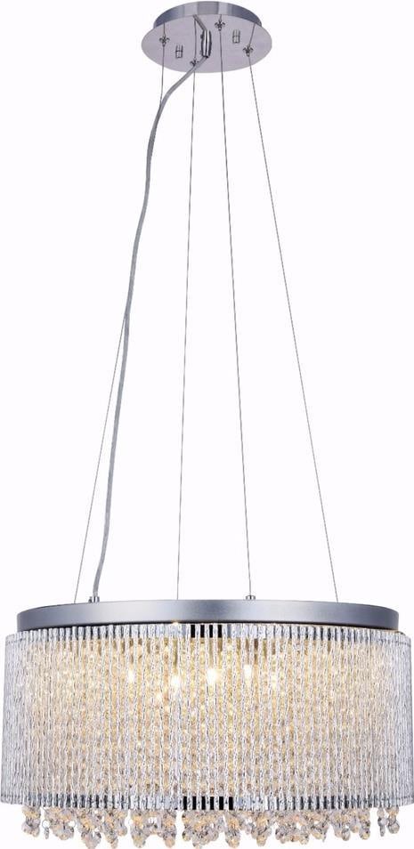 Elegant Lighting Influx Collection Chrome Pendant Light 12-Light G9: Elegant Lighting Influx Collection Chrome Pendant Light 12-Light G9 Illuminate your space with the Influx Collection Chrome Pendant Light, a stunning addition to any contemporary setting. This pendant