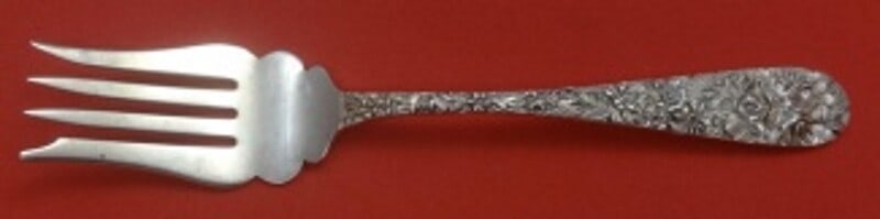Stieff Princess Sterling Silver Cold Meat Fork 8 3/4 Inch Heirloom (1 of 2)