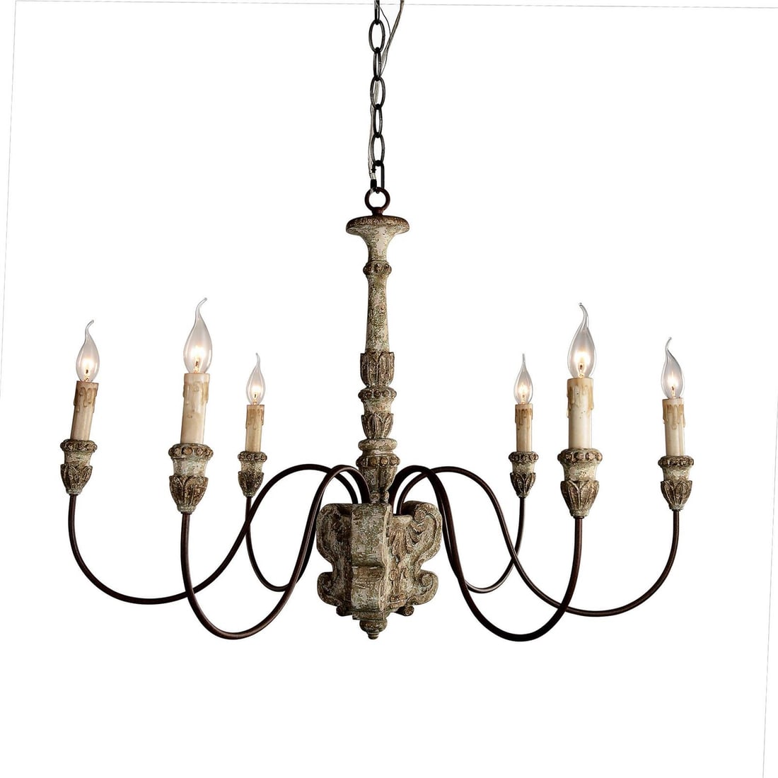 Terracotta Geovanna 6-Light Rustic Bronze Chandelier (1 of 1)
