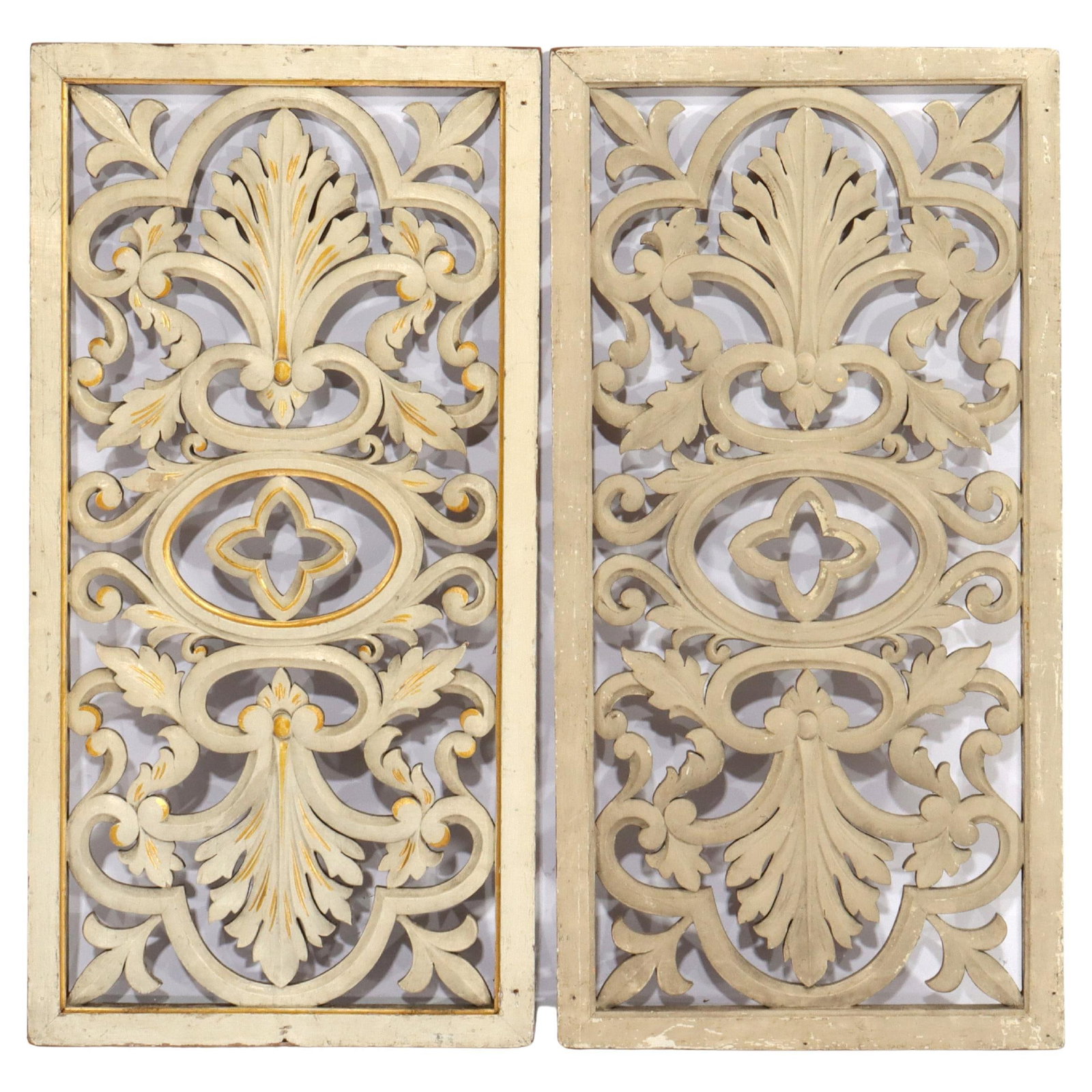 Vintage 20th Century Carved Wood Architectural Grates (1 of 8)