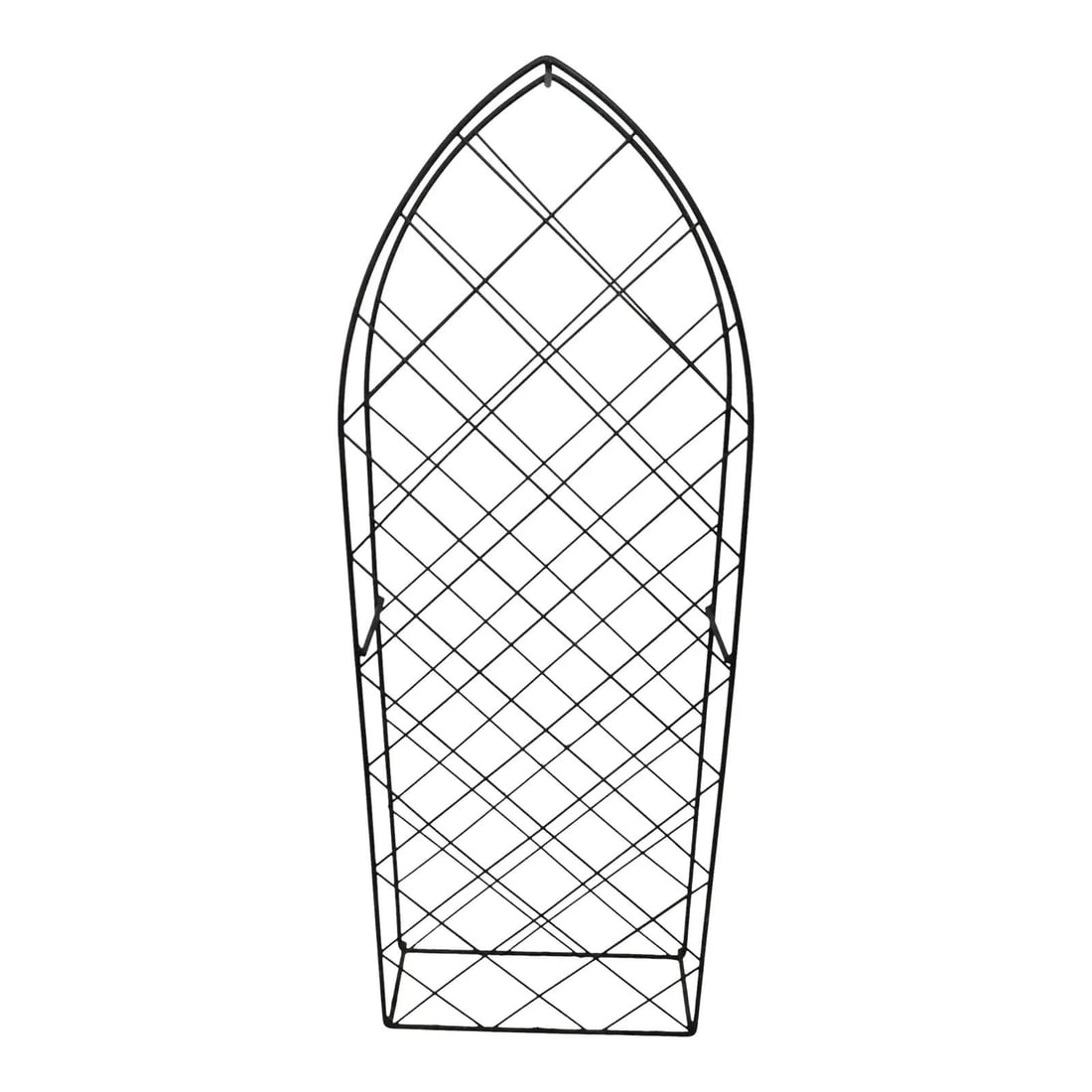 Black wrought iron cathedral wine rack 38 bottle freestanding (1 of 10)