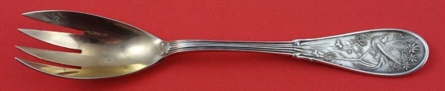 Tiffany & Co Japanese Sterling Silver Ice Cream Fork 6 inch: Tiffany & Co Japanese Sterling Silver Ice Cream Fork 6 inch This exquisite ice cream fork from the renowned Tiffany & Co. showcases the elegant Japanese pattern, a true testament to the artistry of si