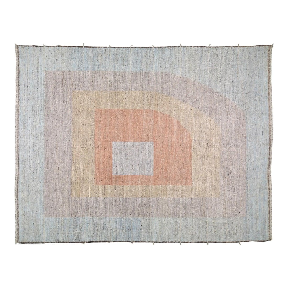Hand Knotted Wool Beni Ourain Moroccan Rug in Gray 10'10 x 13'9 (1 of 7)
