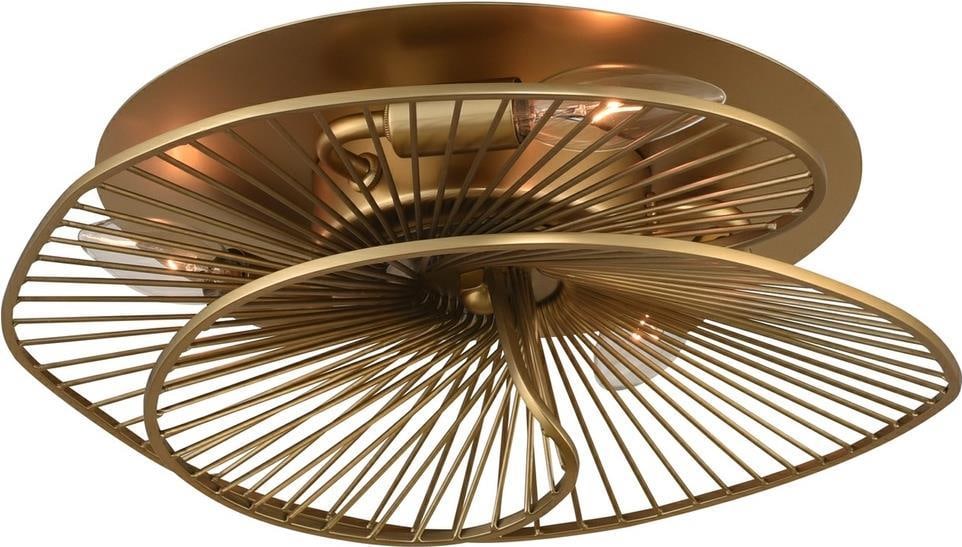 Kalco Aurora Modern Flush Mount Light in Nordic Brass (1 of 1)