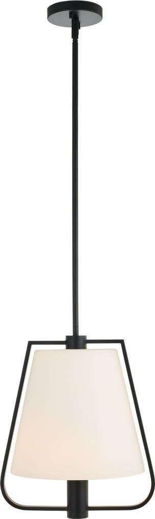 Kalco Marco Matte Black 1-Light Pendant with Dimmable Switch: Kalco Marco Matte Black 1-Light Pendant with Dimmable Switch Introducing the Timeless Pendant: Marco Matte Black Elegance, a stunning lighting fixture that adds sophistication to any indoor space. Thi