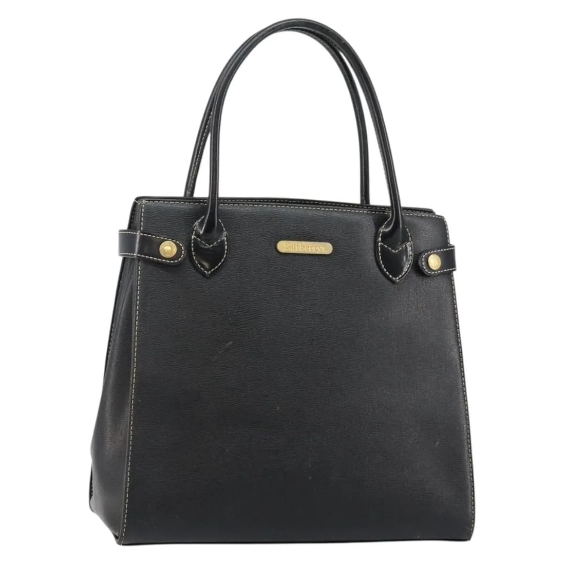 Burberry Vintage black leather handbag: Burberry Vintage black leather handbag Vintage Burberry leather bag in black for women. Made in England, this piece shows good overall condition with visible wear consistent with use. Noted condition 