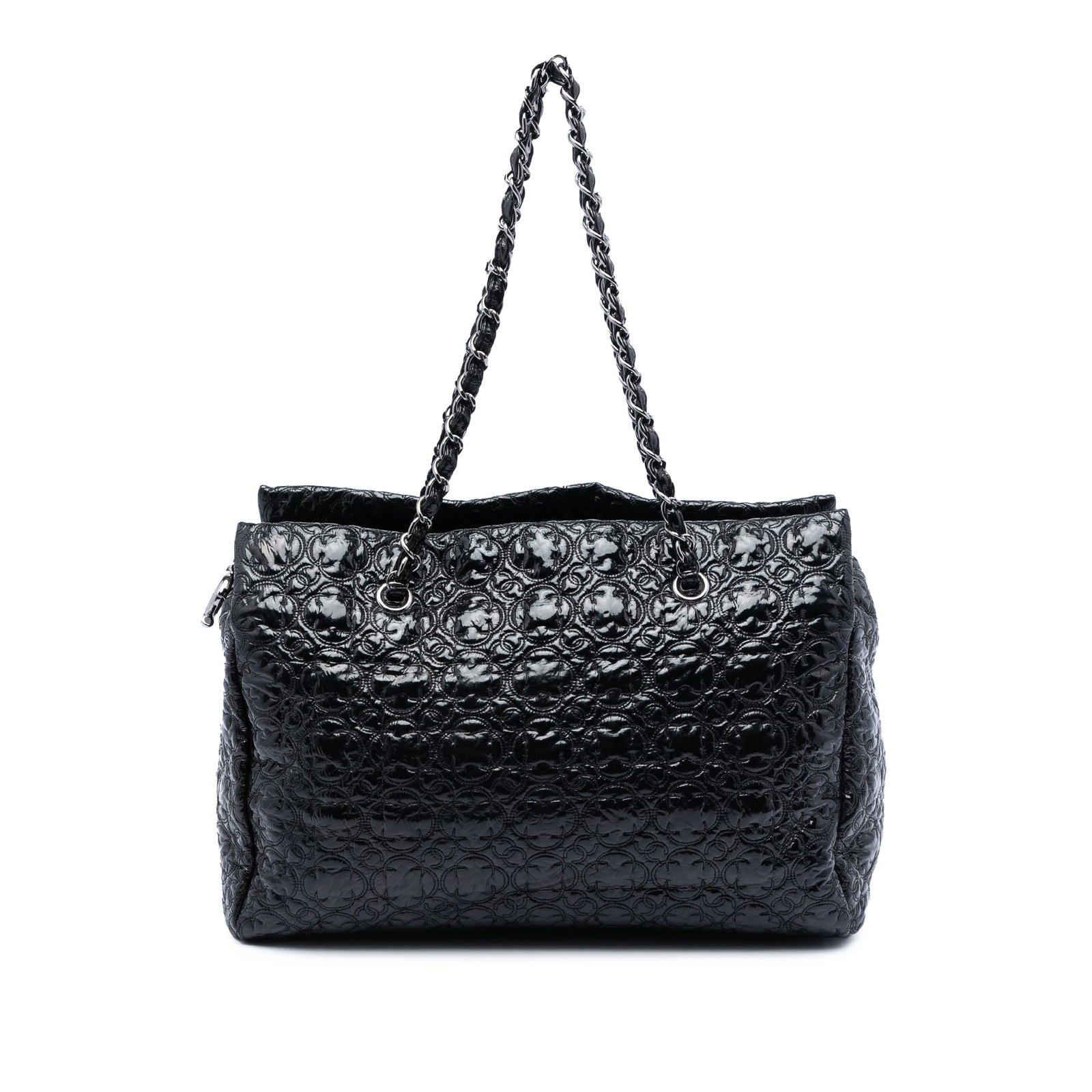 Chanel Rock in Moscow Quilted Vinyl Tote Bag Black (1 of 8)