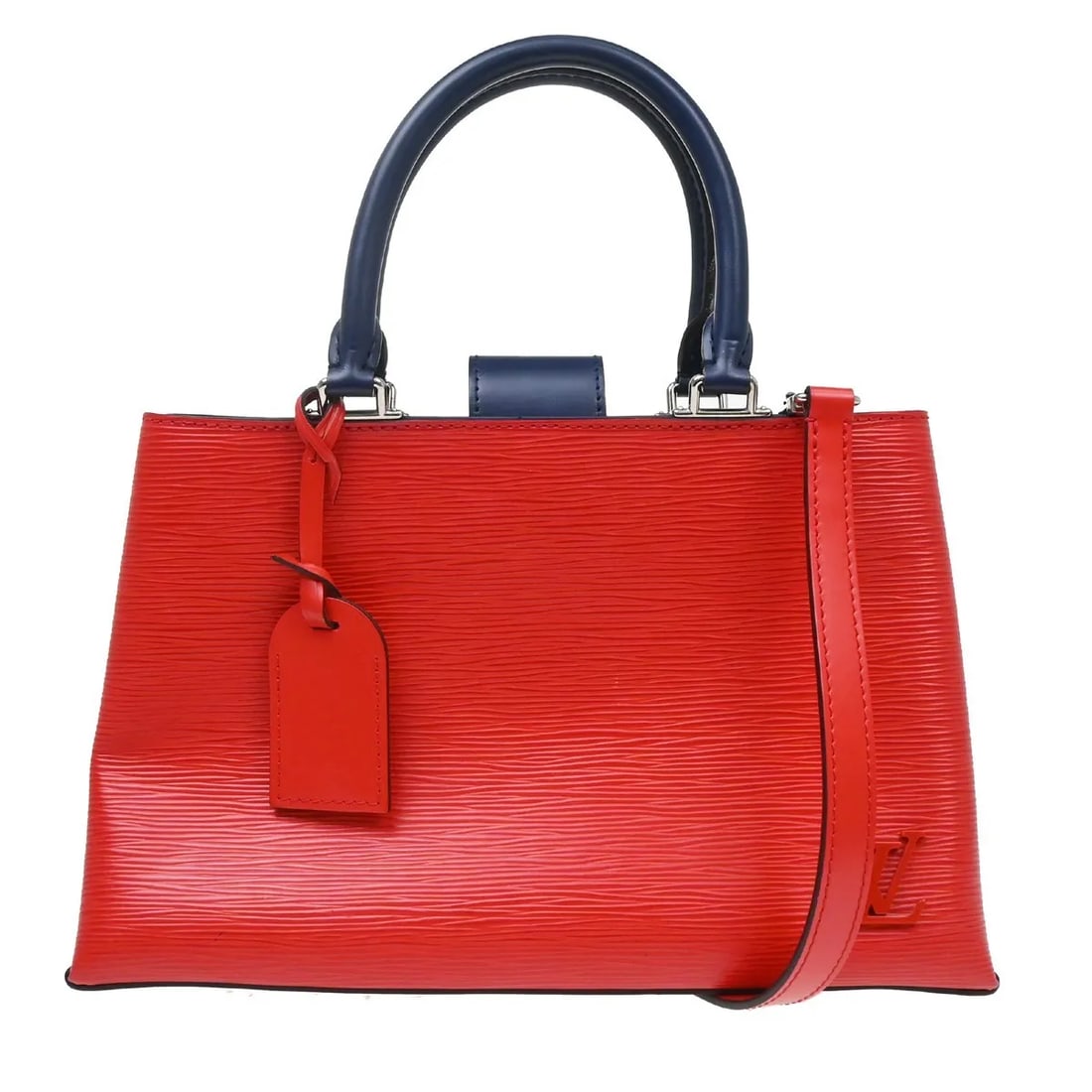 Louis Vuitton Kleber red leather handbag: Louis Vuitton Kleber red leather handbag Louis Vuitton Kleber handbag in red leather with a structured silhouette. This piece is in good vintage condition with honest wear, including light scratches a