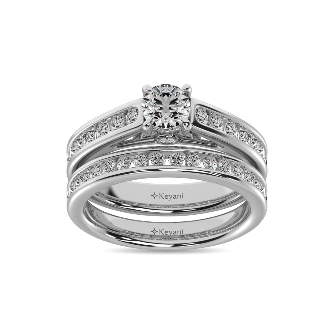 Diamond 1 1/2 Ct.Tw. Bridal Ring in 14K White Gold: Diamond 1 1/2 Ct.Tw. Bridal Ring in 14K White Gold 14k White Gold Stone Color: G-h Stone Clarity: Si2 Each ring is presented in standard size 6.5. Complimentary resizing is available between sizes 510
