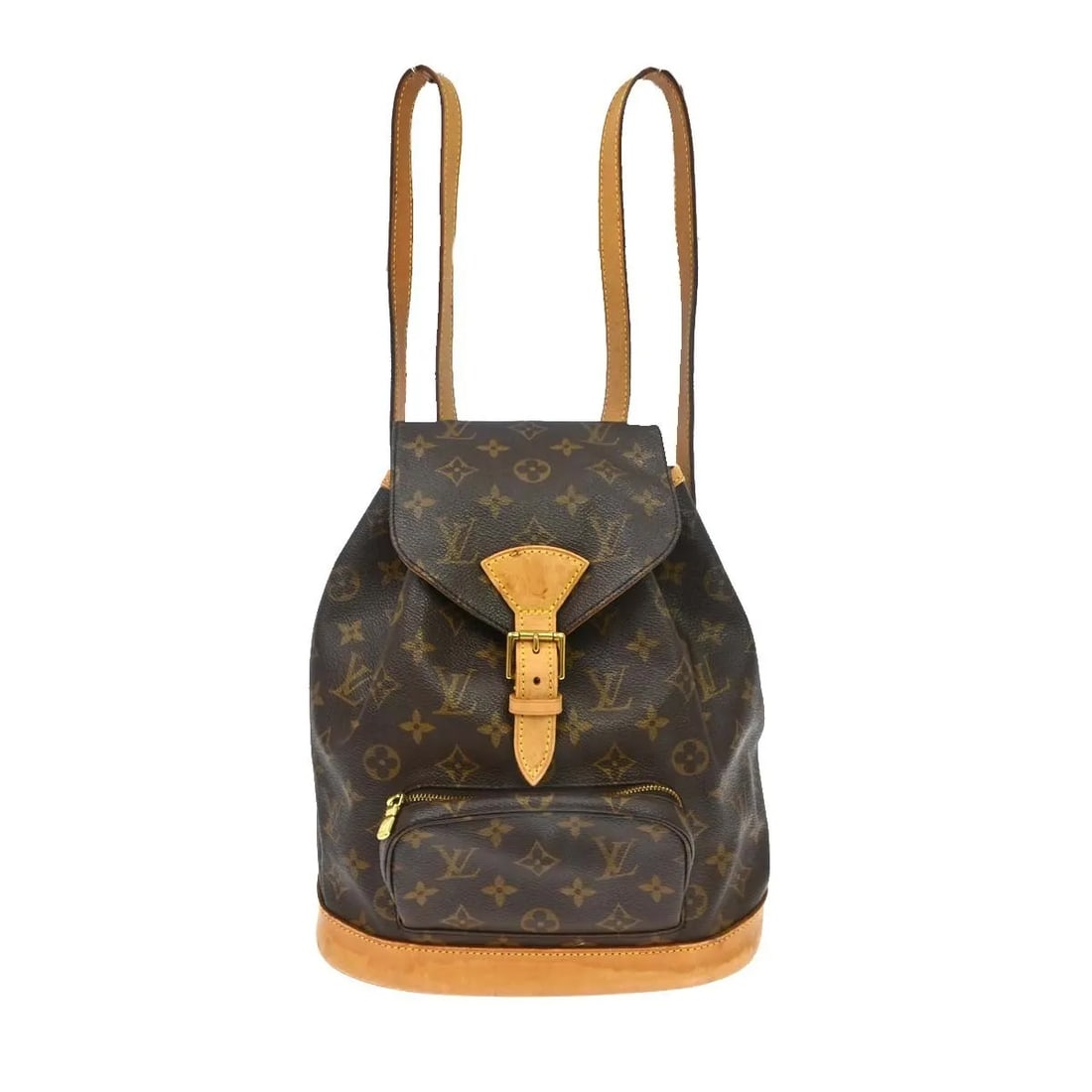 Louis Vuitton Vintage Montsouris Unisex Brown Canvas Bag: Louis Vuitton Vintage Montsouris Unisex Brown Canvas Bag Vintage Louis Vuitton Montsouris backpack in brown monogram canvas. This unisex piece is made in France and shows fair overall condition with v