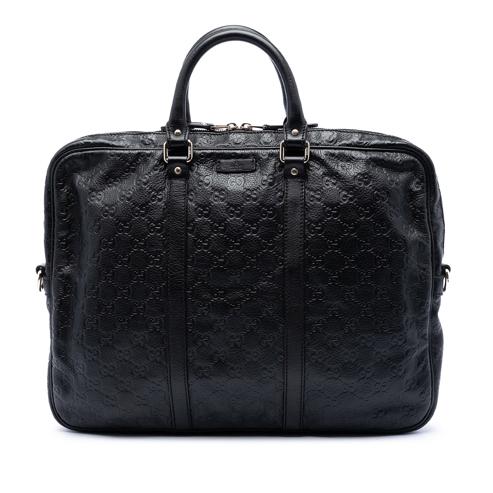 Gucci Guccissima Black Leather Business Bag (1 of 5)