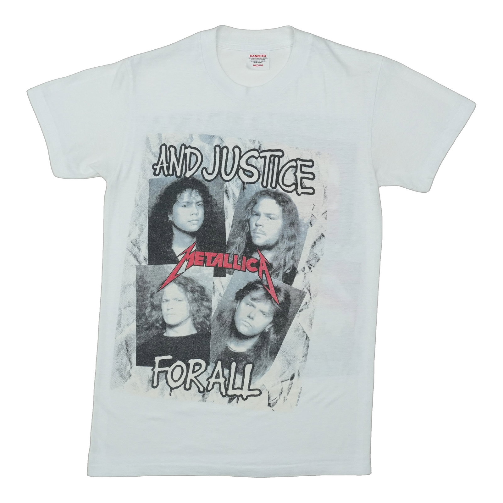 Metallica And Justice for All Vintage 1990s Cotton T Shirt Medium: Metallica And Justice for All Vintage 1990s Cotton T Shirt Medium Original vintage 1990s Metallica And Justice for All shirt. This is a true vintage shirt, not a modern reproduction. It is in excellen
