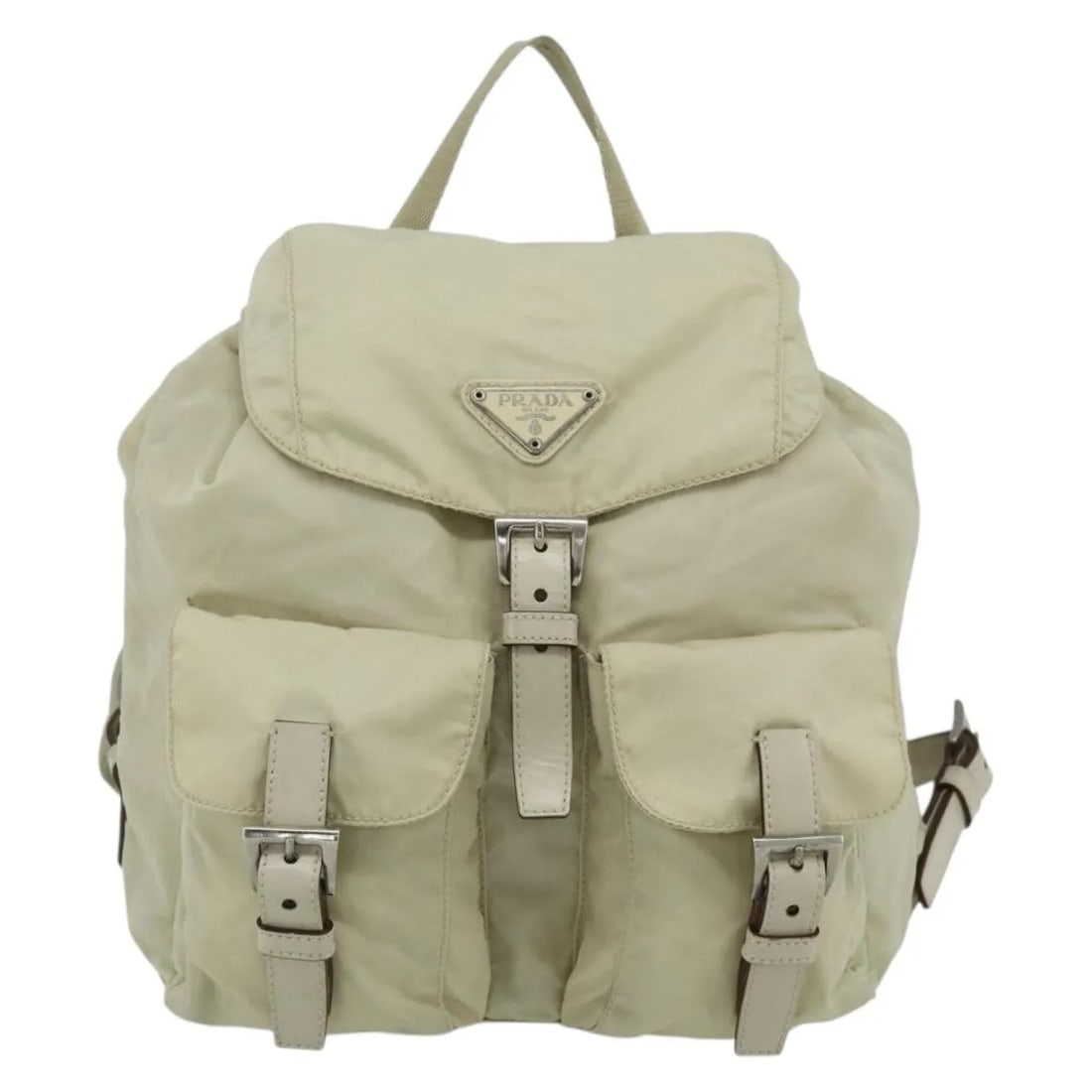 Prada Re-nylon beige nylon backpack (1 of 18)