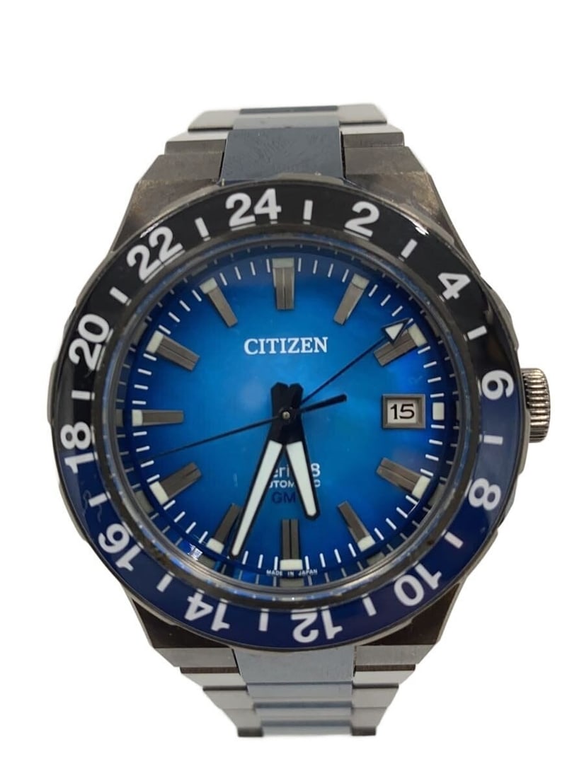 Citizen Series 8 Blue Men's Wristwatch 9504-0065X04: Citizen Series 8 Blue Men's Wristwatch 9504-0065X04 This CITIZEN Series 8 9504-0065X04 men's wristwatch features a blue dial and is designed for everyday wear. The watch shows slight signs of use, inc