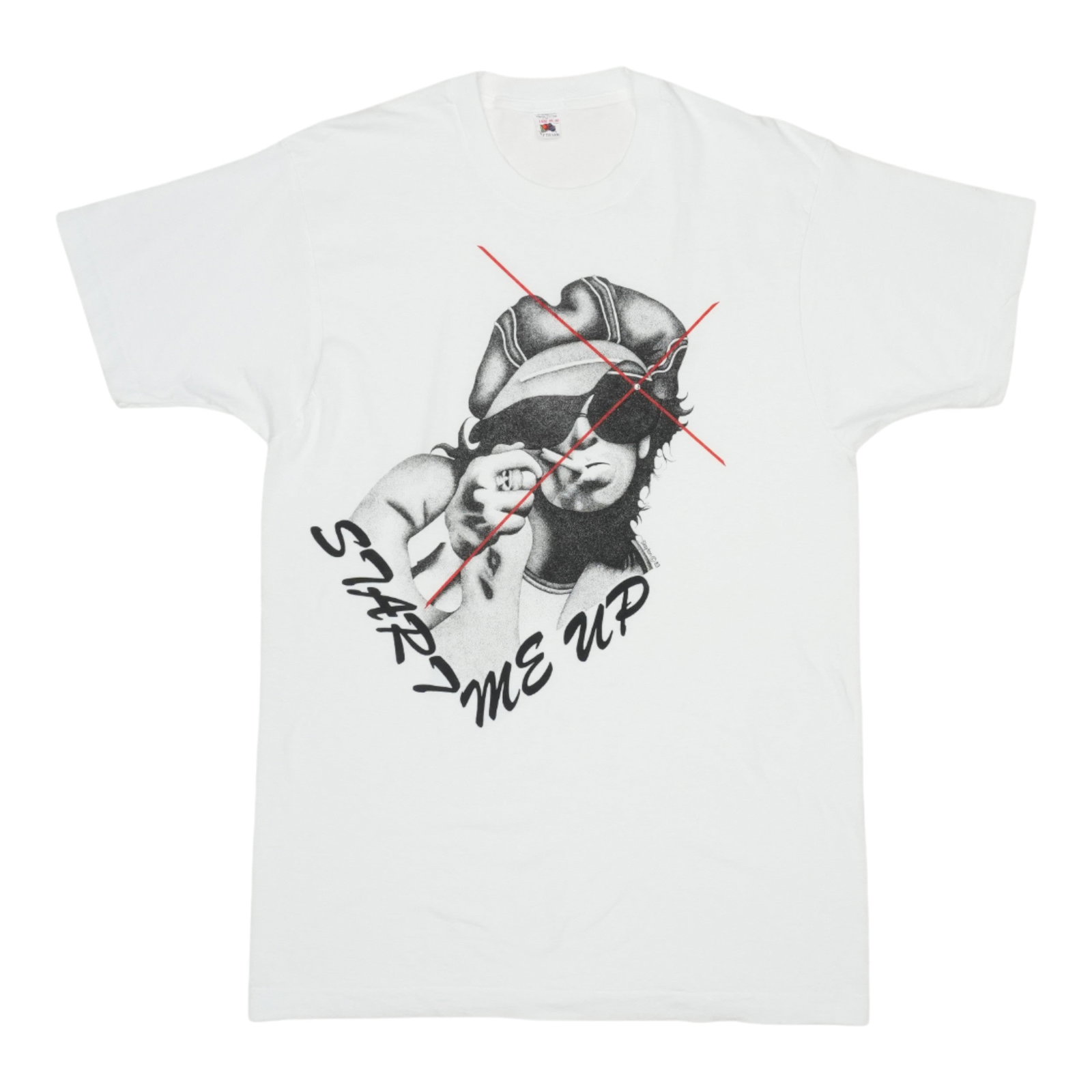 Vintage 1980s Keith Richards Start Me Up Cotton Shirt by Andrew Slayton (1 of 4)
