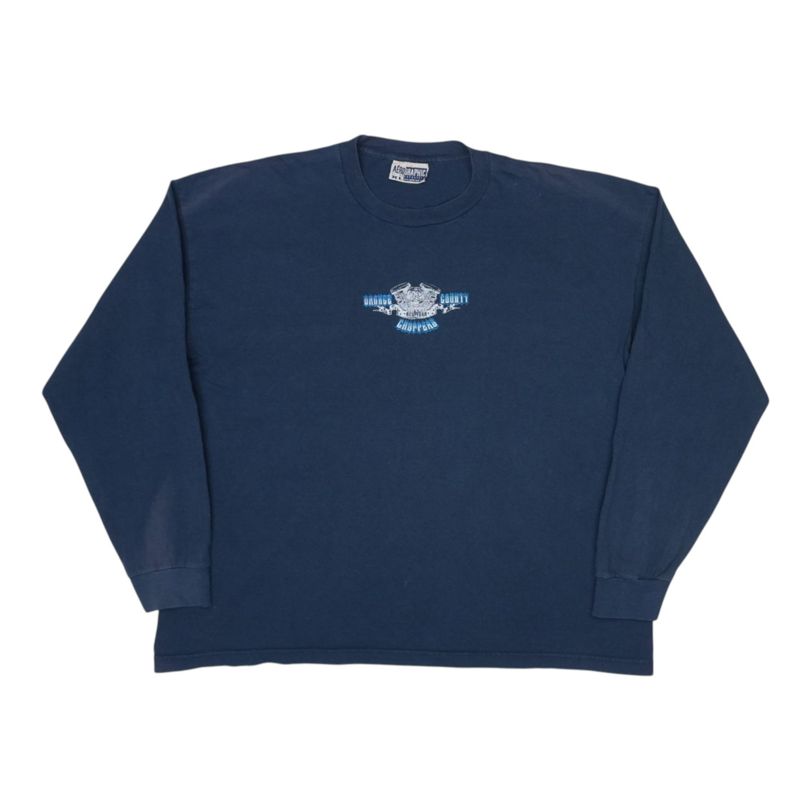 Vintage Blue Long Sleeve Orange County Choppers Shirt 2000s Cotton (1 of 7)