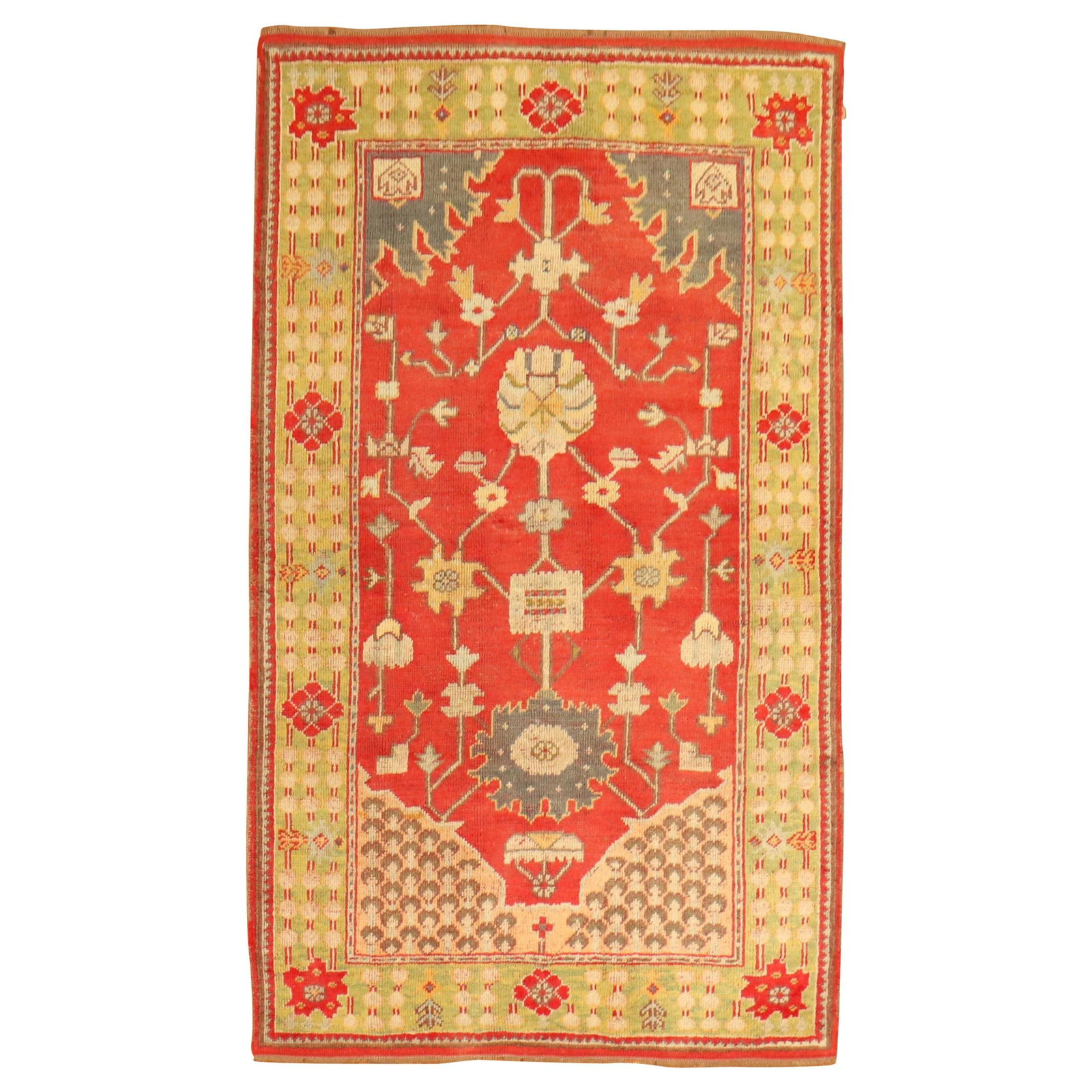 Agra Wool Hand Knotted Turkish Oushak Accent Rug (1 of 7)