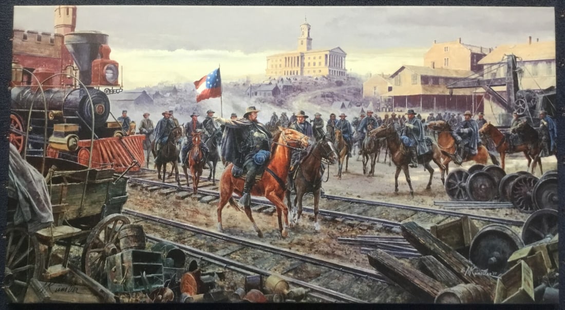 Mort Kunstler Order Out Of Chaos Signed Limited Edition Giclee Canvas Print: Mort Kunstler Order Out Of Chaos Signed Limited Edition Giclee Canvas Print Presenting a stunning limited edition giclee print titled "Order Out Of Chaos" by acclaimed artist Mort Kunstler. This capti