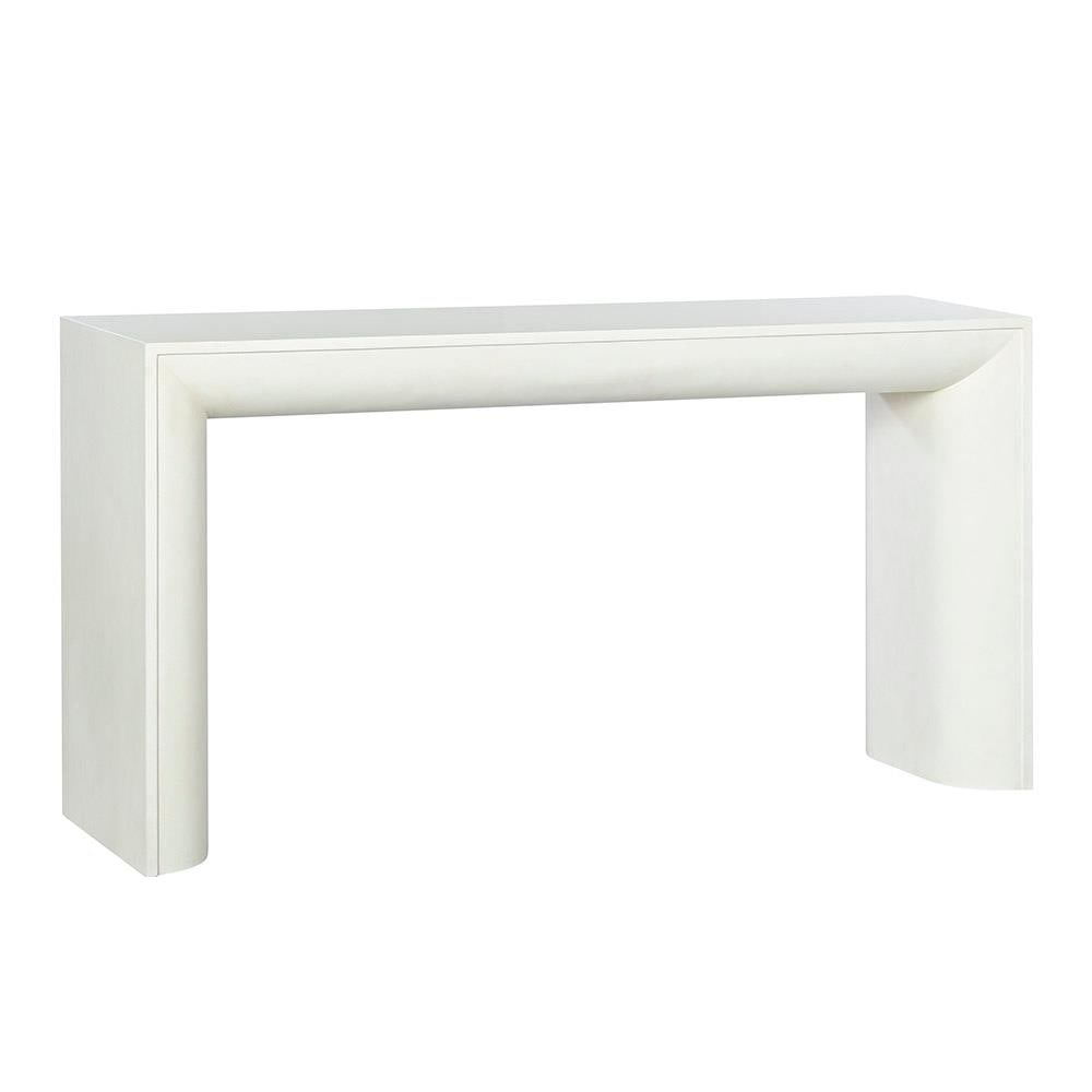 Oliver Home Cape Collection Console Table Egret Finish Stainless Steel (1 of 2)