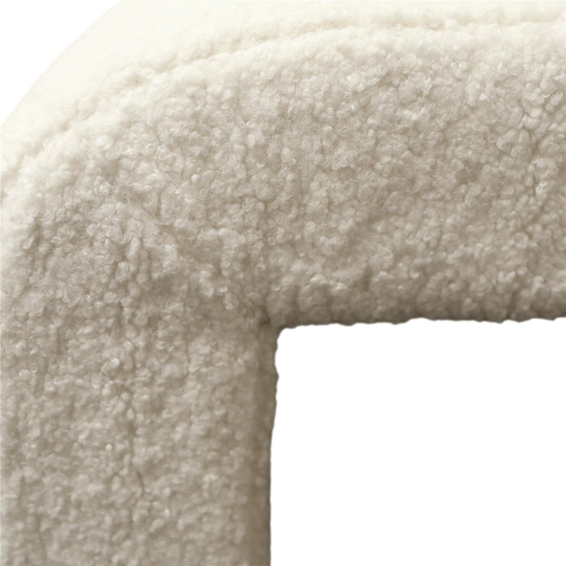 Ivory Kenneth Performance Fabric Bench Small Chic Design (1 of 4)