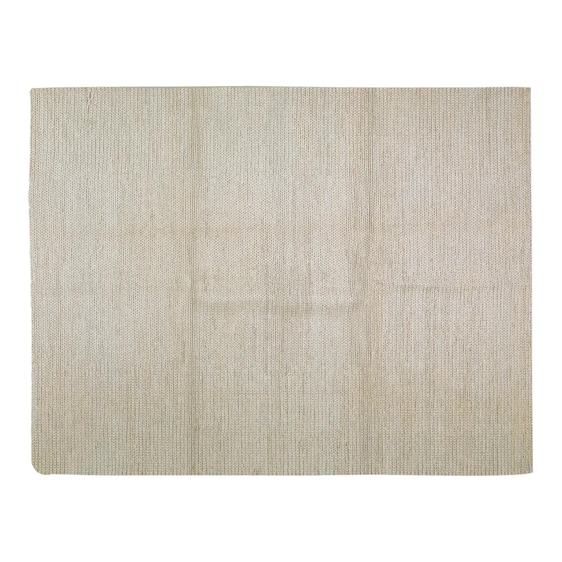 Hand-Knotted Wool Sisal Rug in White Modern 8x10 Design: Hand-Knotted Wool Sisal Rug in White Modern 8x10 Design This hand-knotted rug is crafted with traditional techniques, combining the artistry of generations with a modern design sensibility. Made from 