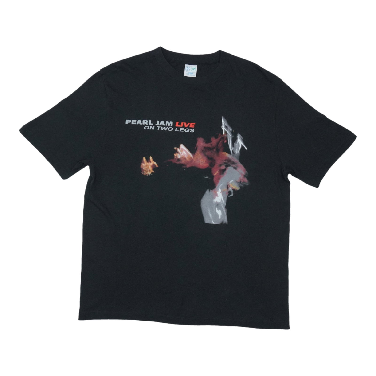 Black 1998 Pearl Jam Live On Two Legs cotton T shirt Large: Black 1998 Pearl Jam Live On Two Legs cotton T shirt Large Original vintage 1998 Pearl Jam Live On Two Legs Tour shirt. This is a true vintage shirt, not a modern reproduction. It is in good condition