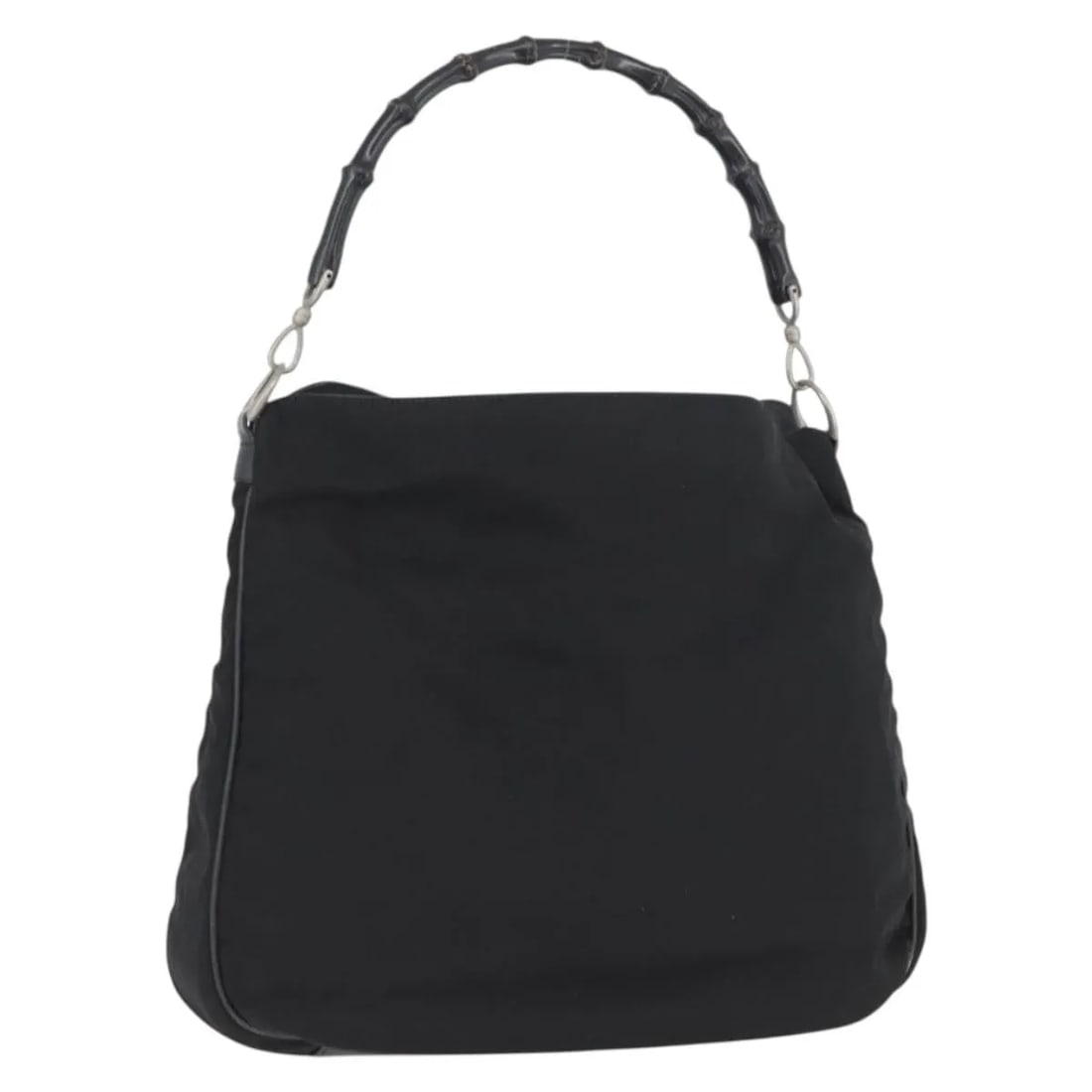 Gucci Vintage Bamboo Handle Nylon Tote Bag: Gucci Vintage Bamboo Handle Nylon Tote Bag This Gucci Vintage Bamboo Handle Bag is crafted from black nylon and features the brand's iconic bamboo handle design. Made in Italy, it is designed for wome