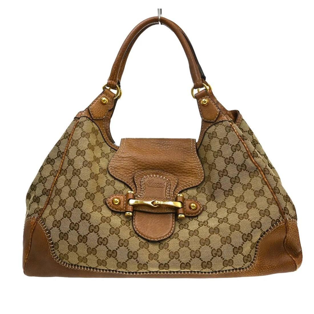 Gucci New Pelham Tote Bag Beige Canvas Italy: Gucci New Pelham Tote Bag Beige Canvas Italy Gucci New Pelham Tote in beige canvas. This women's tote is made in Italy and is presented in good condition, with scuffs and scratches noted on the leathe