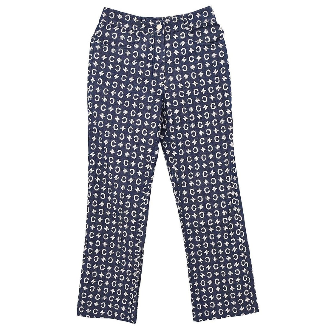 CELINE Macadam C Navy Denim Pants FR 36 Women (1 of 18)