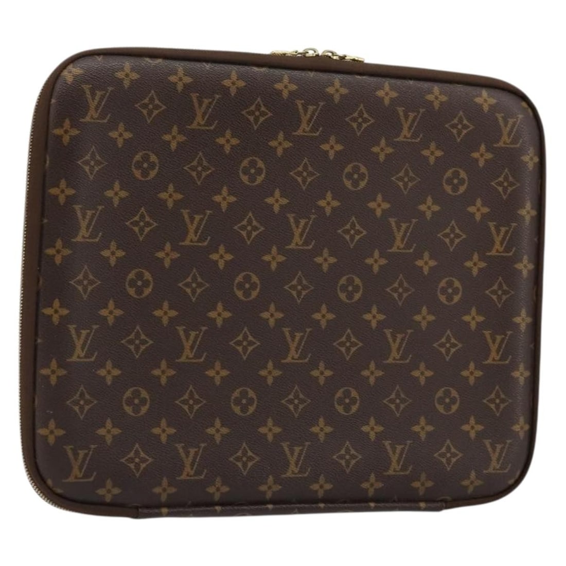 Louis Vuitton M56397 Monogram Canvas Travel Case Computer Sleeve MM: Louis Vuitton M56397 Monogram Canvas Travel Case Computer Sleeve MM Louis Vuitton Monogram computer sleeve MM travel case in Monogram canvas, designed as a slim protective case with a structured profi