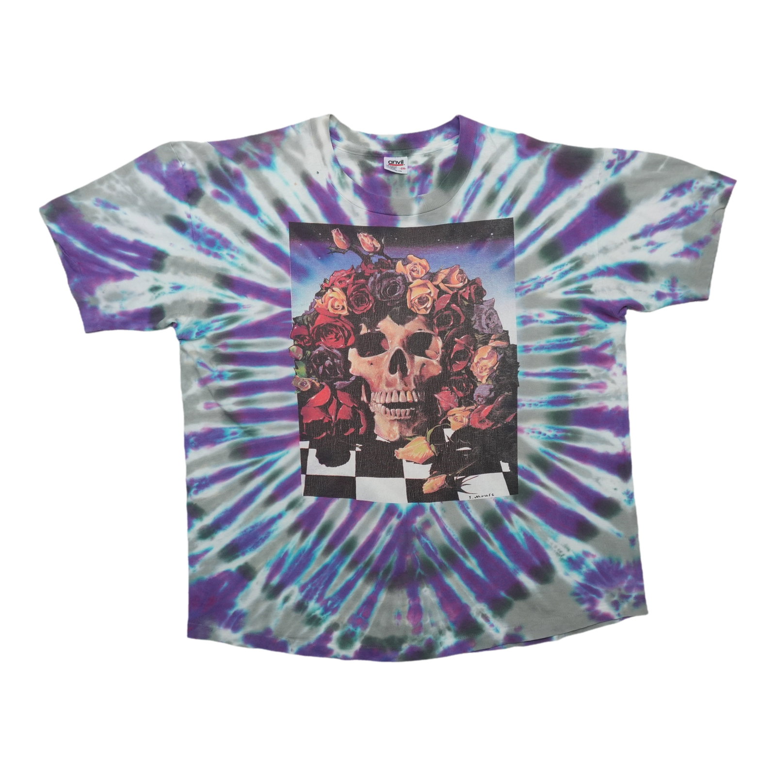 Vintage 1990s Grateful Dead tie dye graphic shirt XXL (1 of 7)
