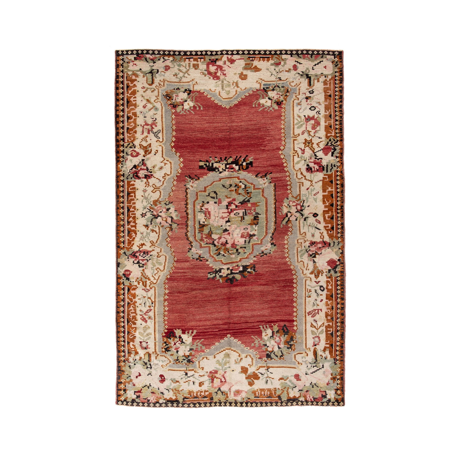 Authentic Handmade Anatolia Wool Carpet 64.2 x 99.2 Inches (1 of 8)