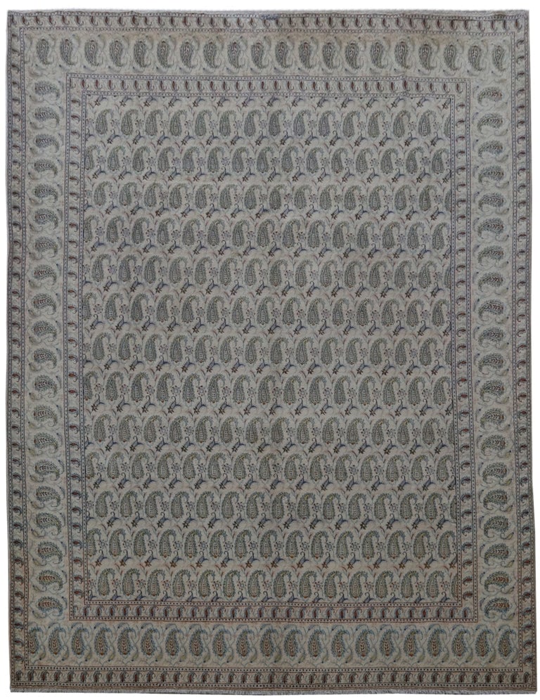 10'2 x 13'2 Bluish Grey Persian Kashan Rug Handcrafted Authentic: 10'2 x 13'2 Bluish Grey Persian Kashan Rug Handcrafted Authentic Free continental US Shipping Elevate your living space with this stunning 10' x 13' Persian Signed Kashan Rug, a true testament to the 