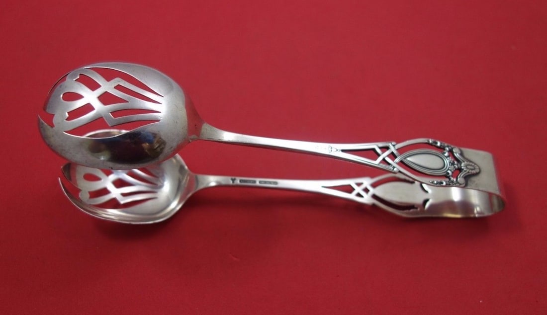 Monticello by Lunt Sterling Silver Ice Tong 7.5 Inches (1 of 1)