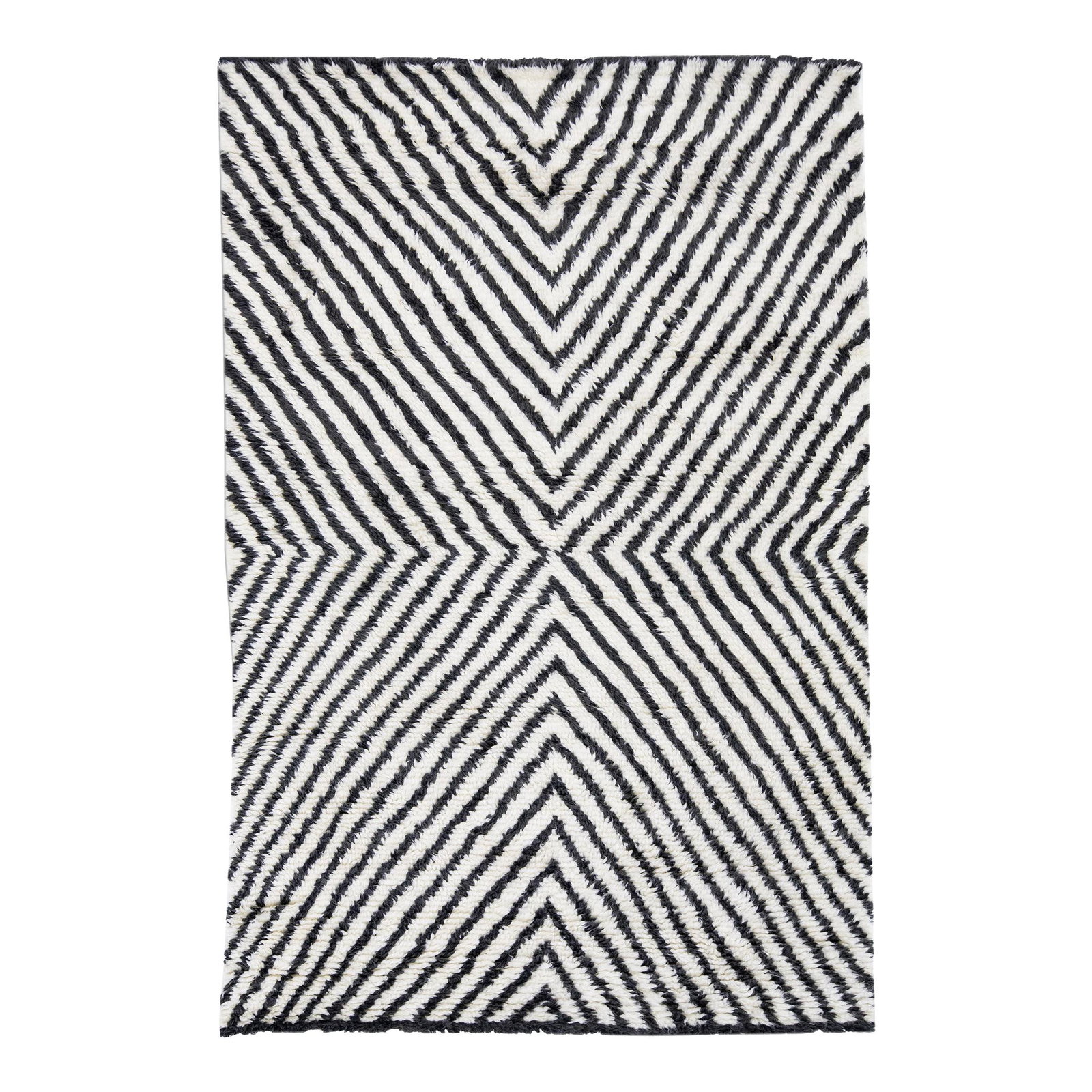 Handmade Modern Moroccan Wool Rug Gray Ivory 5 x 8: Handmade Modern Moroccan Wool Rug Gray Ivory 5 x 8 Enhance your living space with this beautiful modern Moroccan-style hand-knotted wool rug from the Safi Collection. Featuring a seamless geometric pa