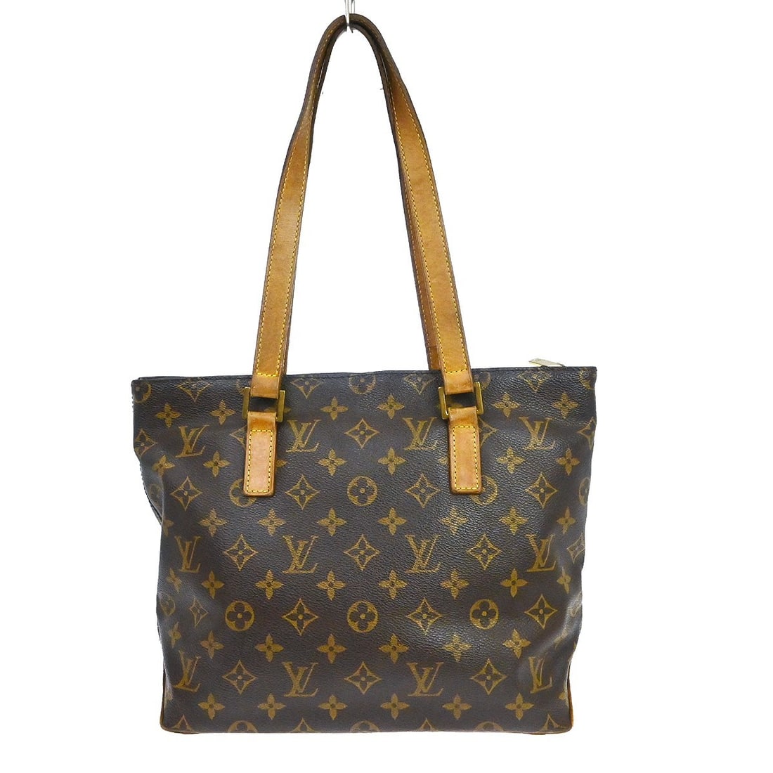 Louis Vuitton Cabas Piano Monogram Canvas Tote Bag M51148: Louis Vuitton Cabas Piano Monogram Canvas Tote Bag M51148 Vintage Louis Vuitton Cabas Piano hand tote bag in brown monogram canvas and leather. This medium tote features a zip closure, double handles,