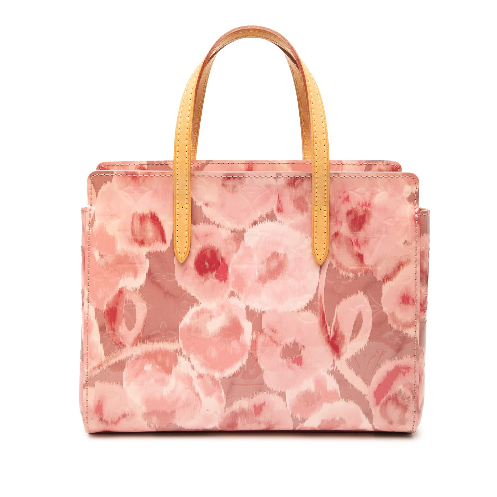 Louis Vuitton Monogram Vernis Ikat Catalina BB Pink Bag: Louis Vuitton Monogram Vernis Ikat Catalina BB Pink Bag This Louis Vuitton Monogram Vernis Ikat Catalina BB is a stylish handbag that showcases a vibrant vernis ikat body in pink. It features flat vac