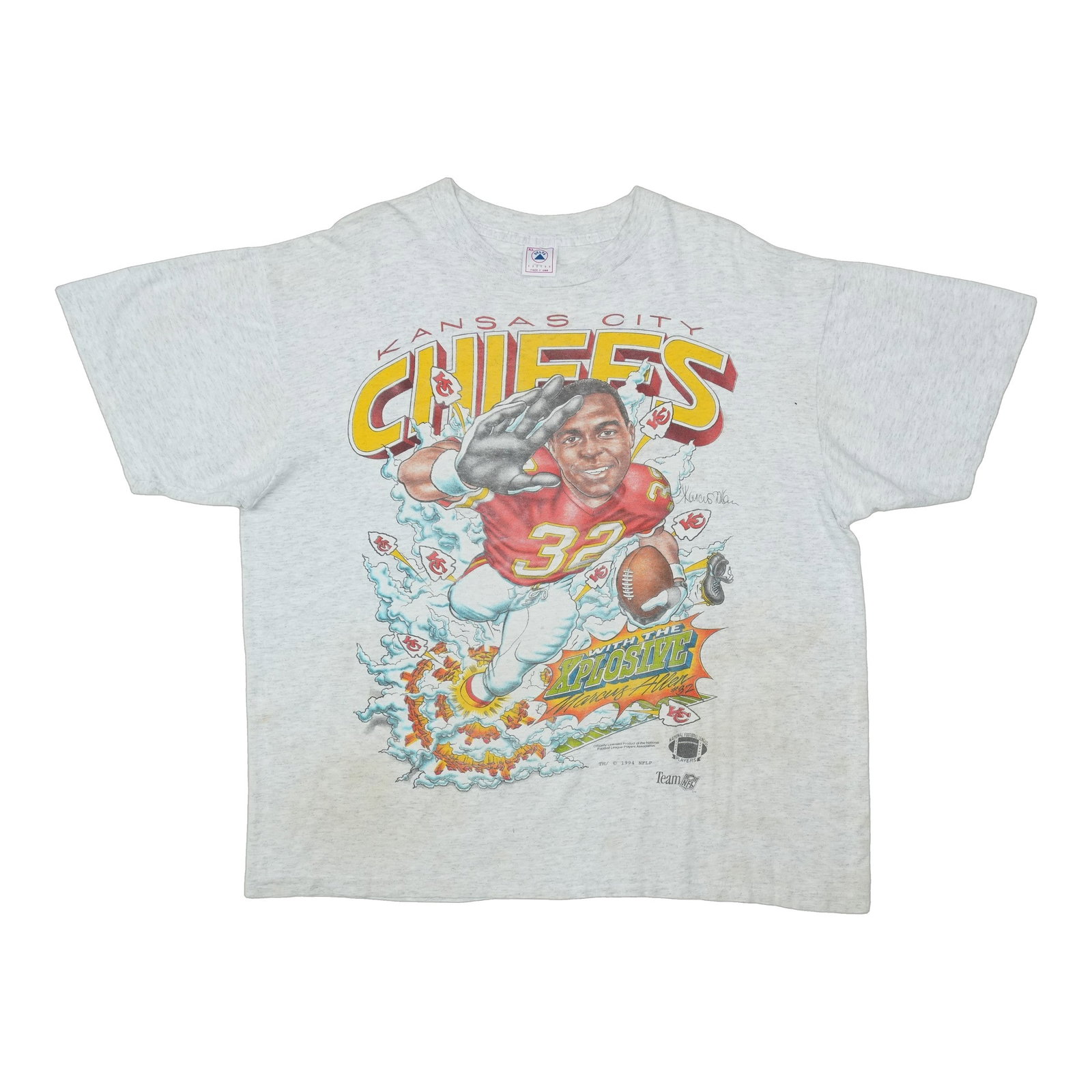 Vintage 1994 Marcus Allen Kansas City Chiefs cotton T-shirt (1 of 5)