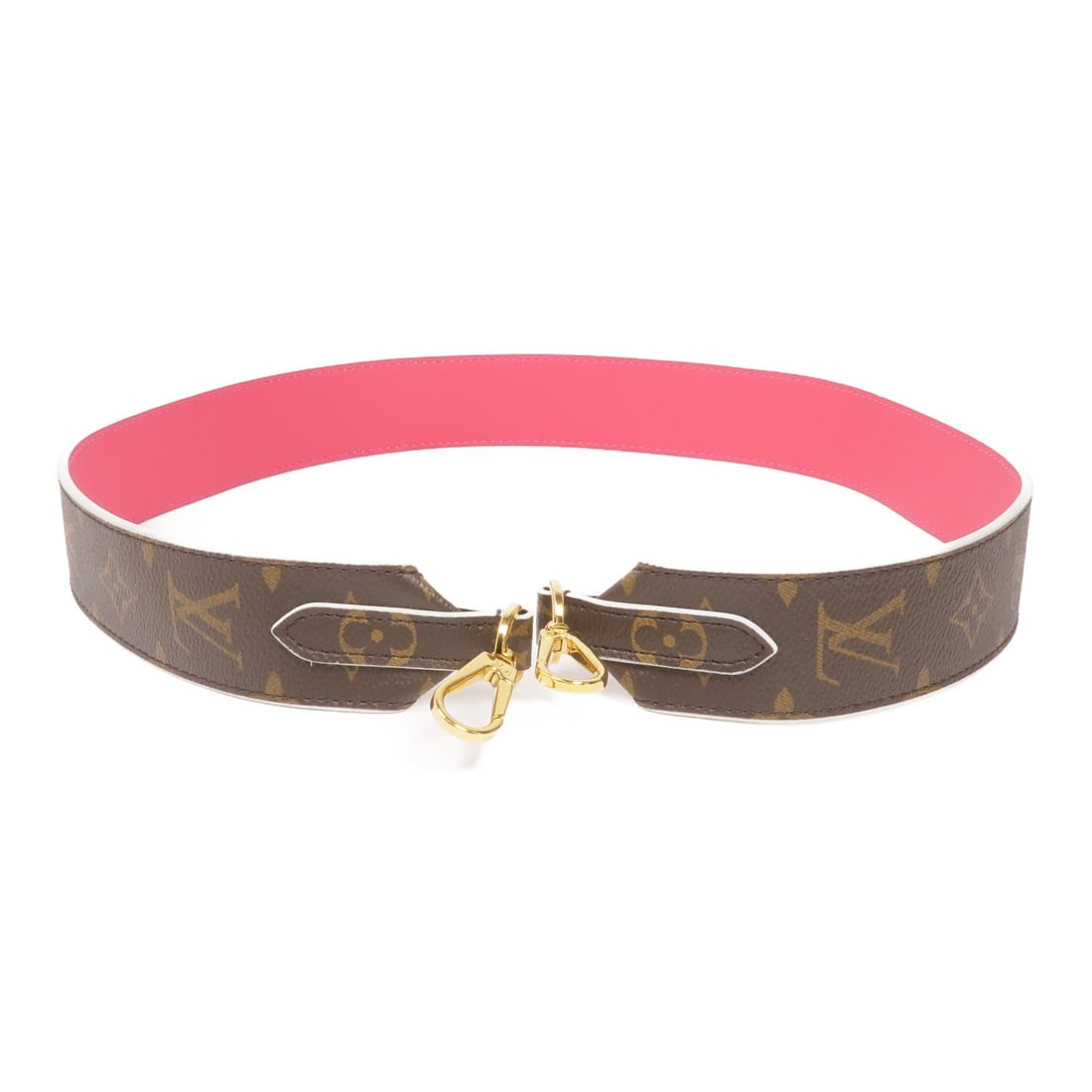 Louis Vuitton Monogram Brown GHW Shoulder Strap J02285 (1 of 7)