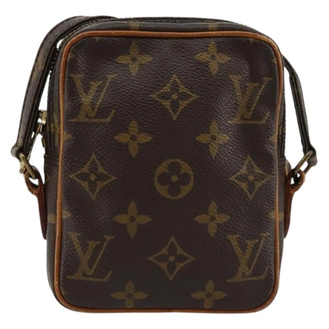 Louis Vuitton Danube Unisex Brown Monogram Canvas Bag: Louis Vuitton Danube Unisex Brown Monogram Canvas Bag This Louis Vuitton Danube Handbag is crafted from signature monogram canvas in brown and designed for unisex use. The bag shows signs of wear, inc