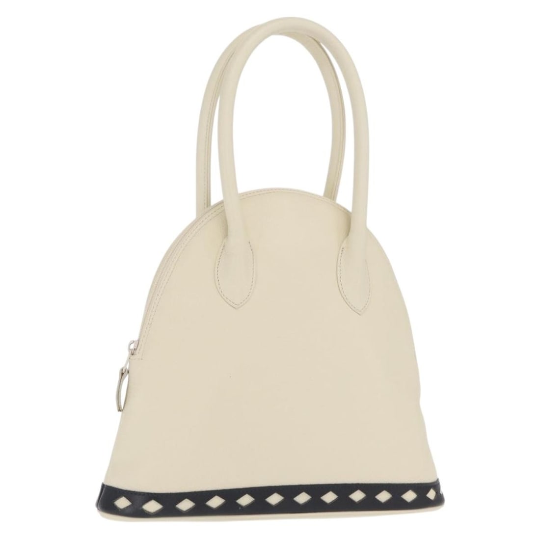 White Leather Saint Laurent Women's Handbag Italian Made: White Leather Saint Laurent Women's Handbag Italian Made This Saint Laurent handbag features a white leather exterior and is designed for women. The bag is in very good, un-used condition with only sl