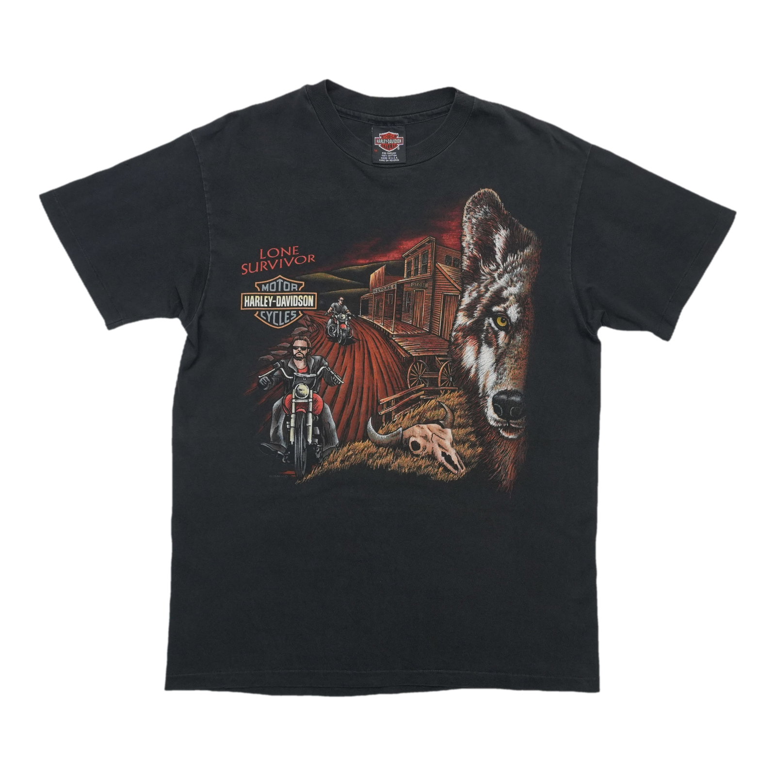 Vintage Harley Davidson 800 FAT HAWG Black Cotton Shirt: Vintage Harley Davidson 800 FAT HAWG Black Cotton Shirt This is an original vintage Harley Davidson 800-FAT-HAWG shirt from the 1990s. The shirt features bold front and back graphics and is made from 