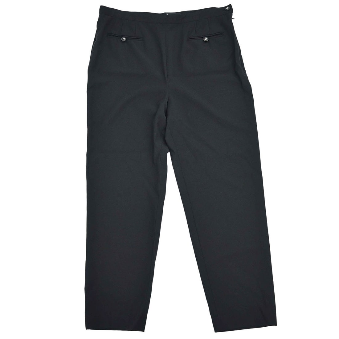 Vintage Chanel Black Wool Ankle Pants High Rise (1 of 15)