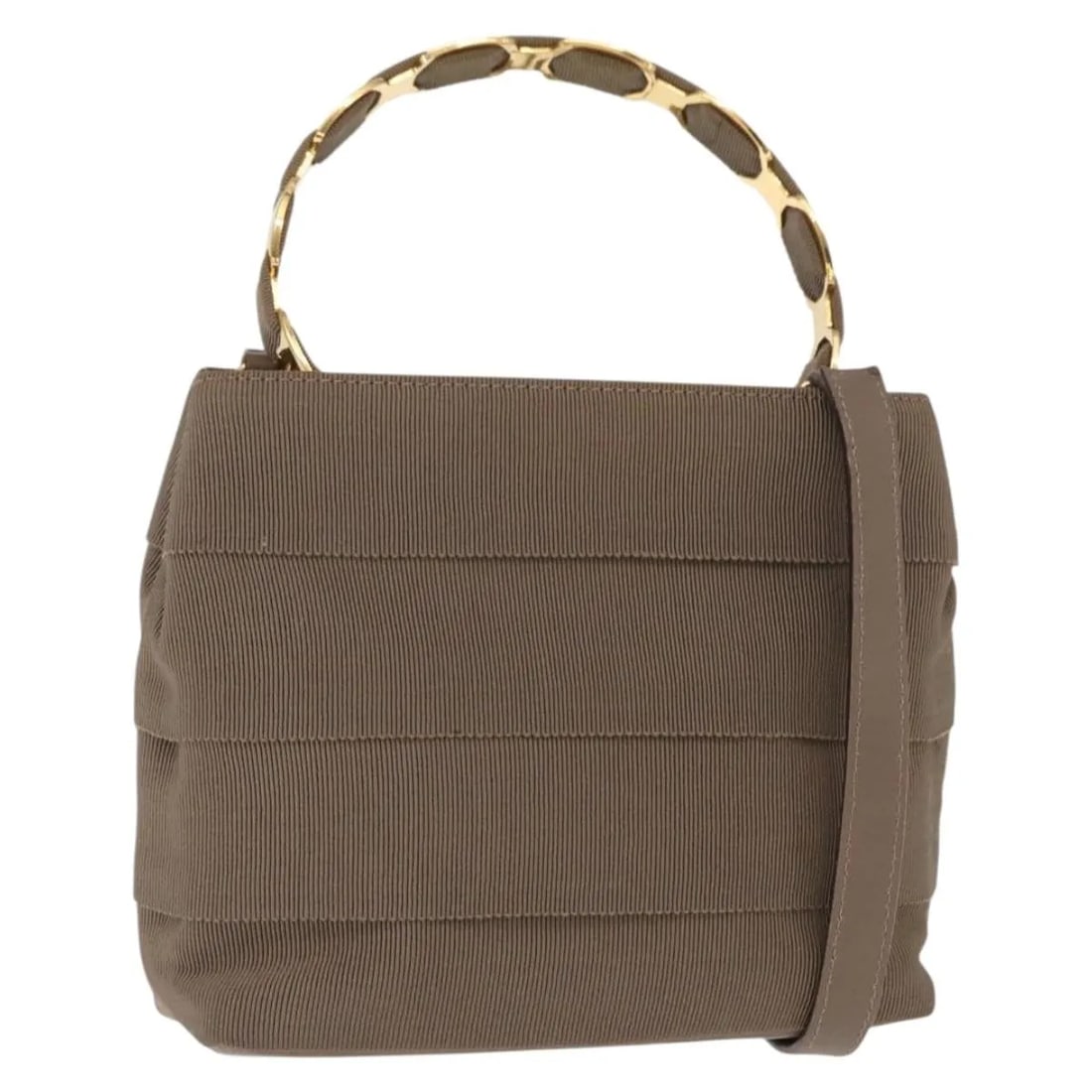 Beige Canvas Handbag Salvatore Ferragamo Vala Italy: Beige Canvas Handbag Salvatore Ferragamo Vala Italy This pre-owned Salvatore Ferragamo Vala handbag is crafted from beige canvas and designed for women. It features signs of wear including some surfac