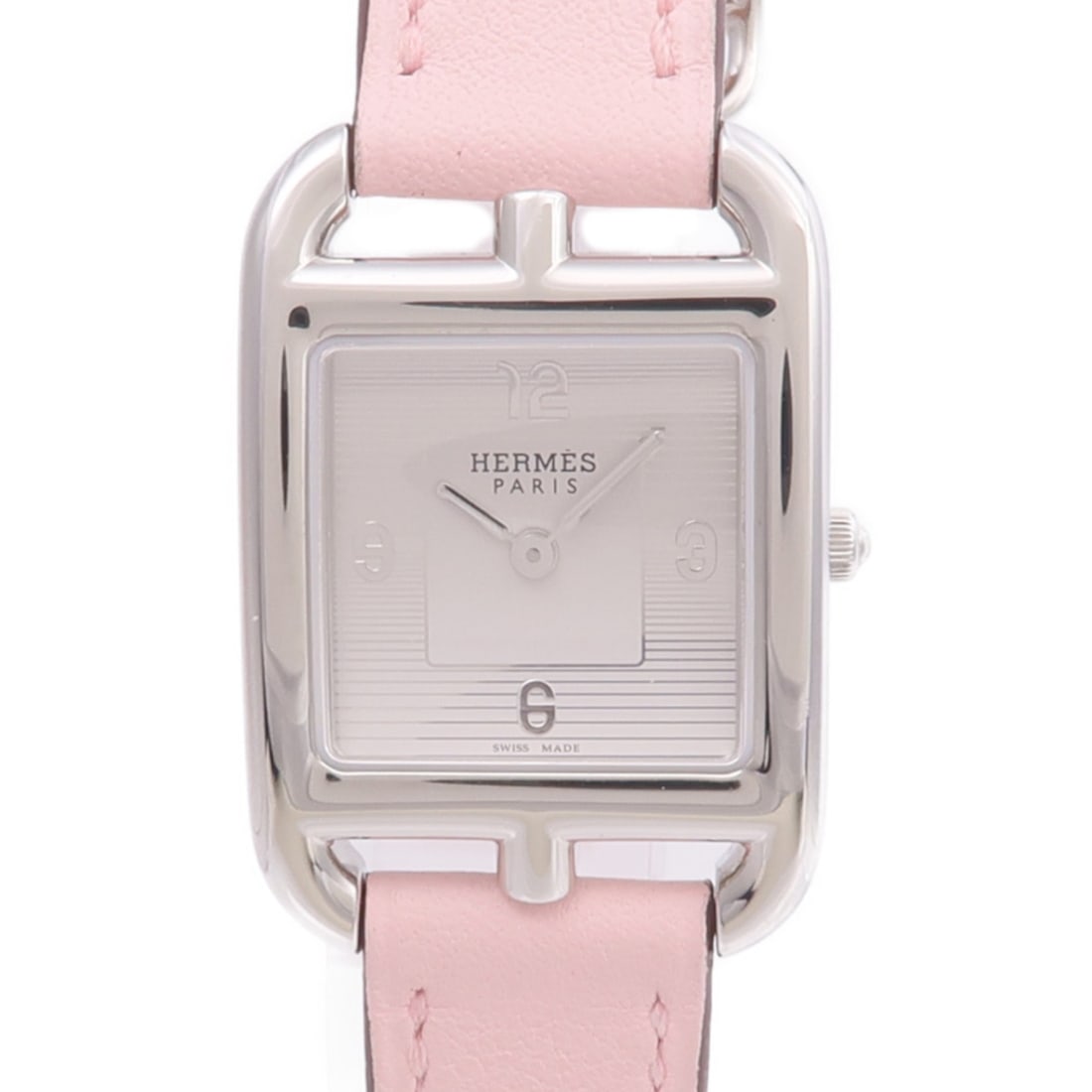 Hermes Cape Cod CC1.210a Silver Dial Quartz Stainless Steel Leather Women's Watch (1 of 17)