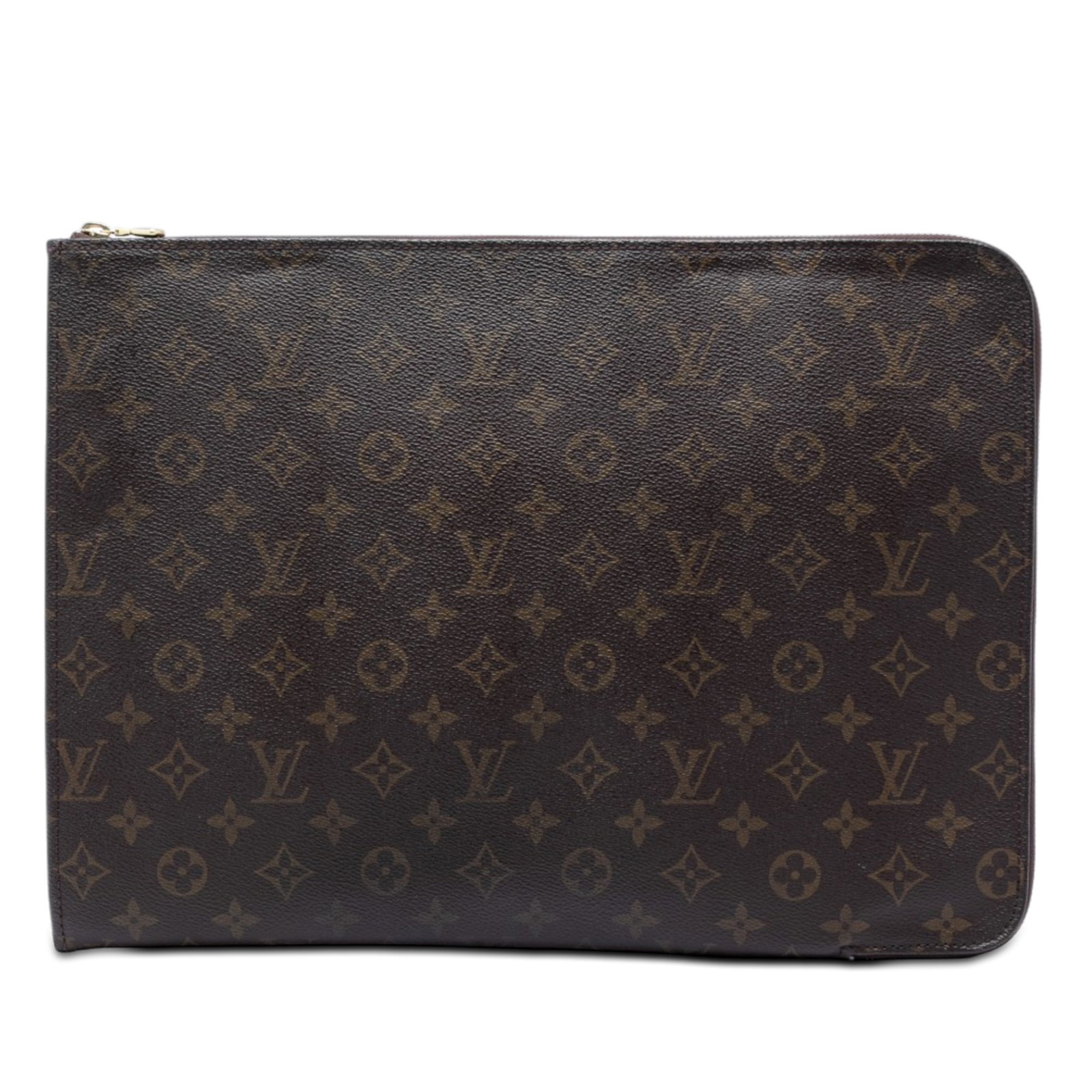 Louis Vuitton Monogram zip portfolio clutch bag: Louis Vuitton Monogram zip portfolio clutch bag Louis Vuitton Monogram Poche Documents Portfolio clutch bag crafted with a monogram canvas body and a zip-around closure. Made in France, this portfolio