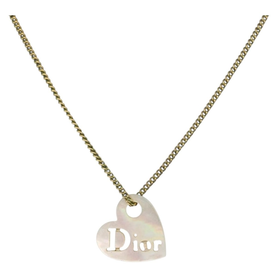 Christian Dior Gold Tone Metal Necklace 45cm Auth: Christian Dior Gold Tone Metal Necklace 45cm Auth This Christian Dior necklace features a gold tone metal construction and is designed for women. The necklace measures approximately 45 cm (17.7 inches