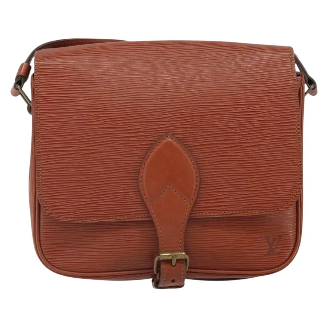 Louis Vuitton Epi Leather Brown Cartouchiere Shoulder Bag France: Louis Vuitton Epi Leather Brown Cartouchiere Shoulder Bag France This Louis Vuitton Cartouchiere handbag is crafted from Epi leather in brown and designed for women. It features a structured silhouett