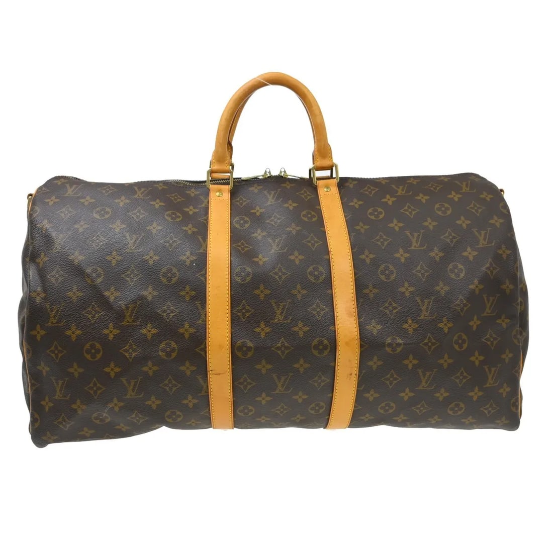 Louis Vuitton Keepall Bandouliere travel bag monogram canvas: Louis Vuitton Keepall Bandouliere travel bag monogram canvas Louis Vuitton Keepall Bandouliere in brown monogram canvas. This unisex travel bag is made in France and is presented in good condition wit